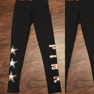 PINK VS Yoga Glitter leggings